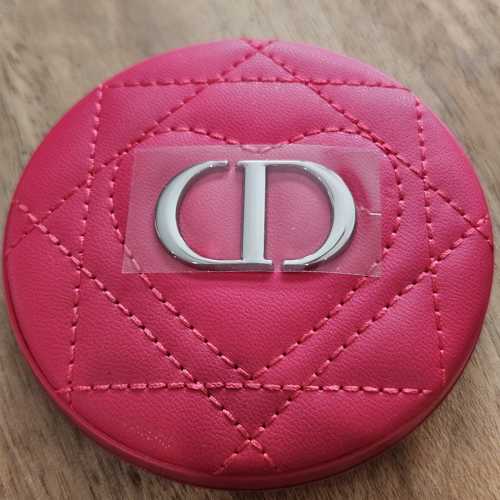 Christian Dior Pink Quilted Compact Case